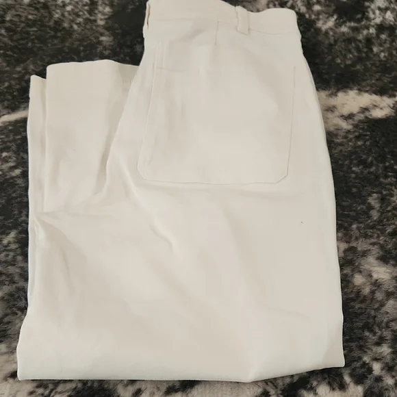 Everlane Cream Wide Leg Pants - Picture 3 of 3